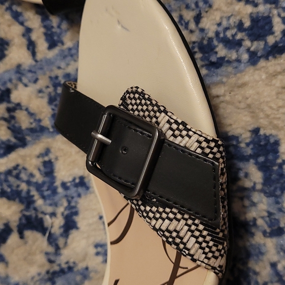 Sam & Libby sz 9 black and cream new without tags sandals - Picture 4 of 5